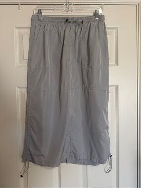 wild fable Light Gray Midi Drawstring Skirt